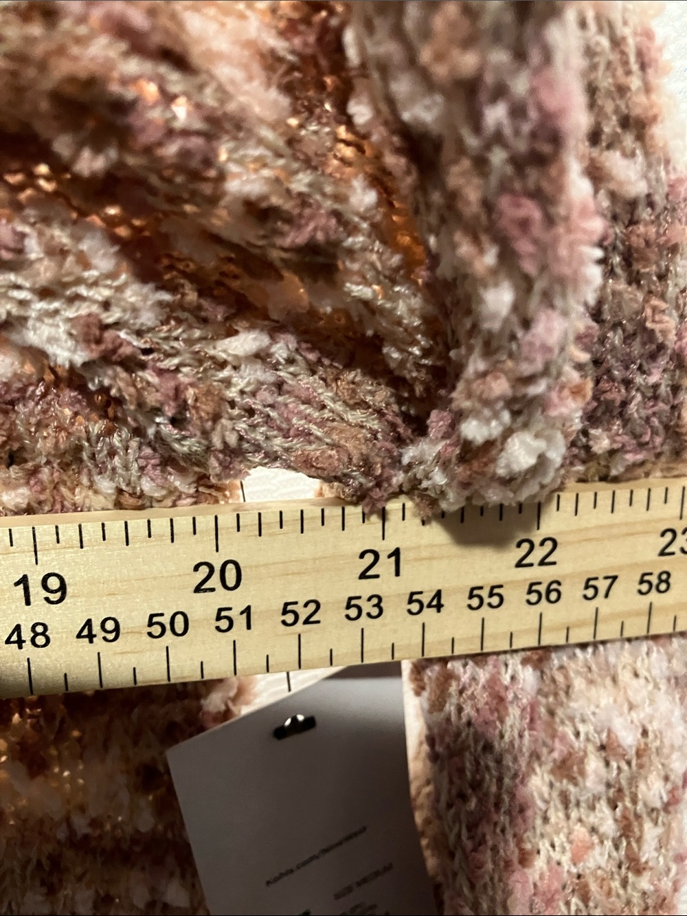 Nine West Marled Crewneck Sweater in Blush and Cream - Picture 7 of 14